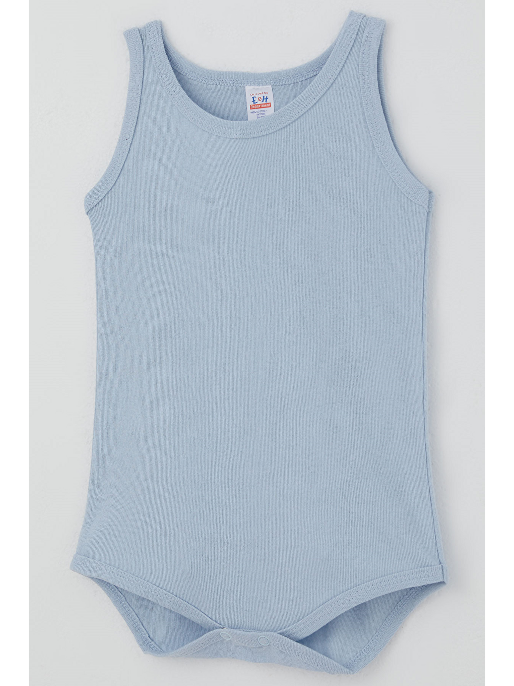 Erkek Çocuk Çıtçıtlı Atlet Zıbın Body Basic Mavi (1-3 Yaş)-2