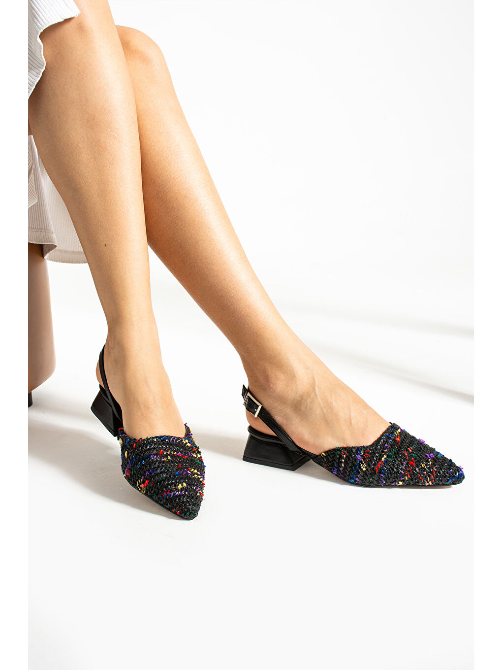 Siyah Kadın Topuklu Ayakkabı-1