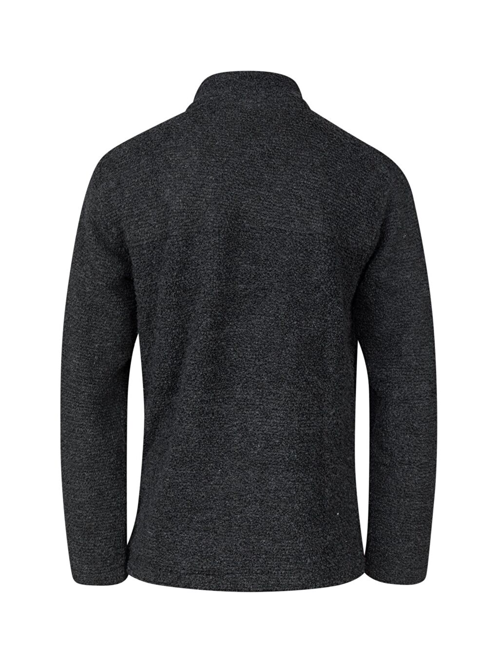 Hanoi Erkek Dik Yaka Havlu Merino Sweatshirt Siyah-3