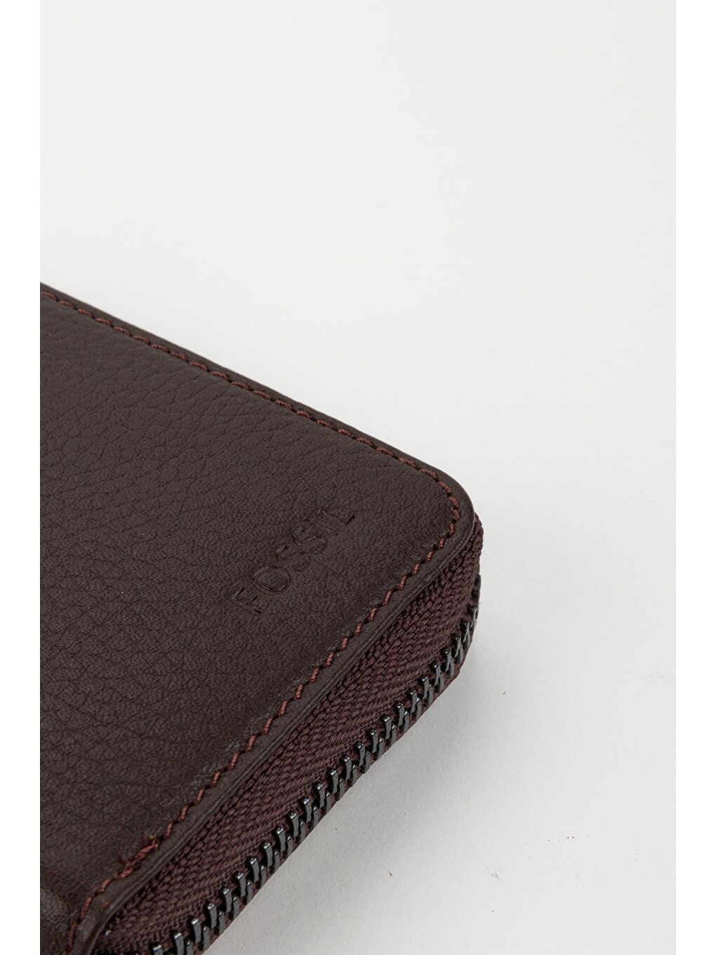 Kahverengi Kutulu Hakiki Deri  Fermuarlı El Portföyü Kartlık Cüzdan-5