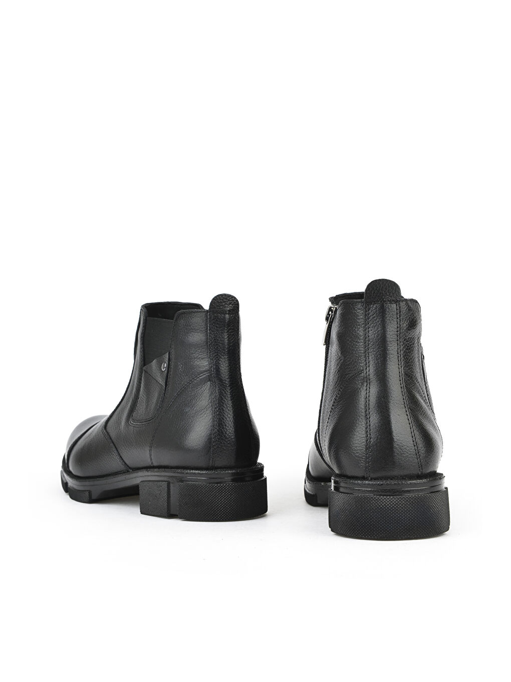 Erkek Hakiki Deri Kürklü Bot 153999Z017 Siyah-2