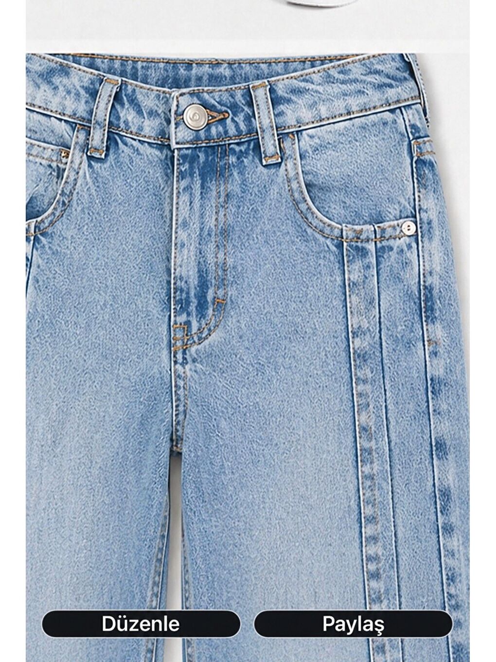 Mavi Kids  Wideleg Kız Çocuk Jean Pantolon-2