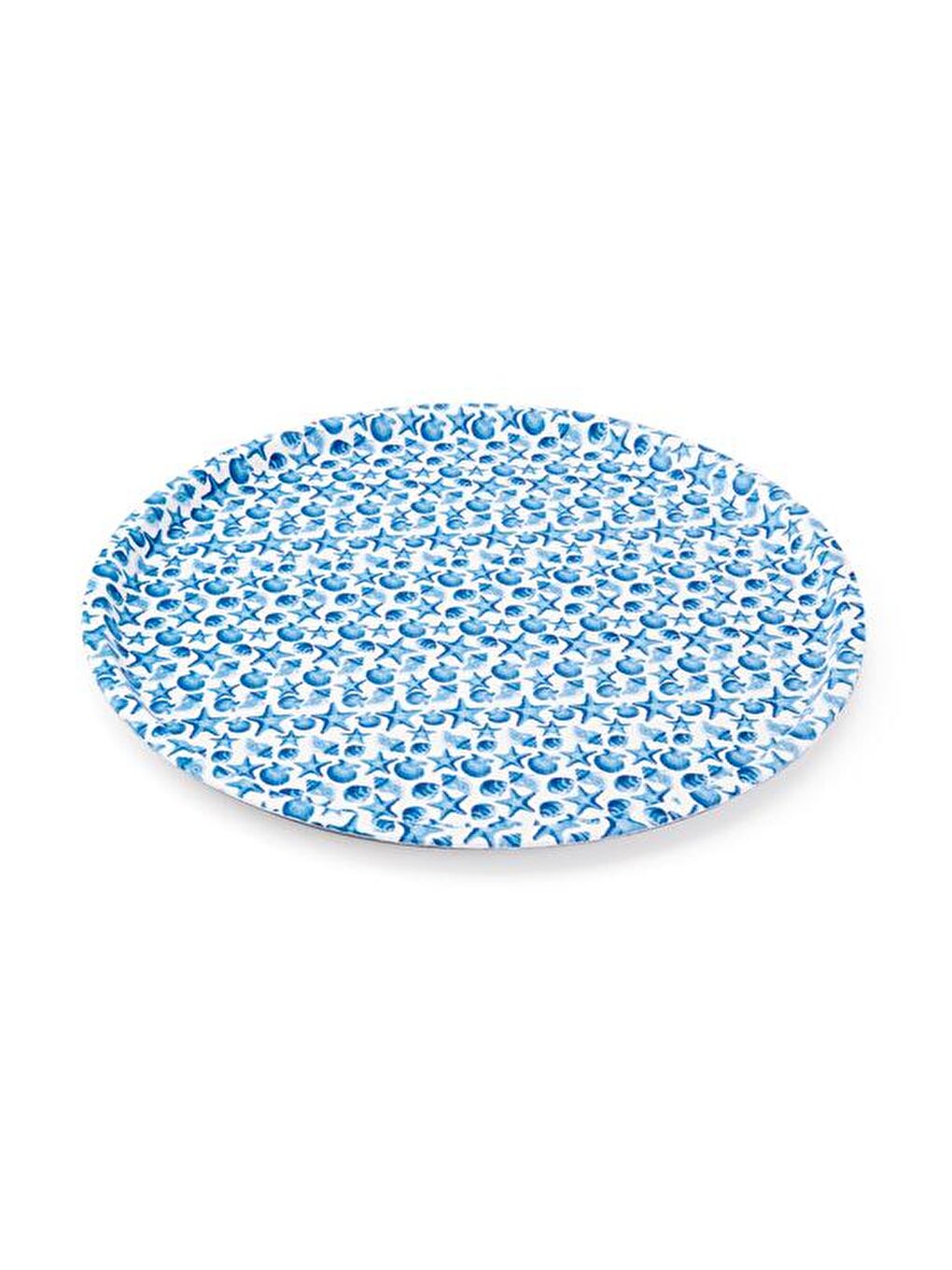 Marin Yuvarlak Tepsi - Mavi - 36 cm-3