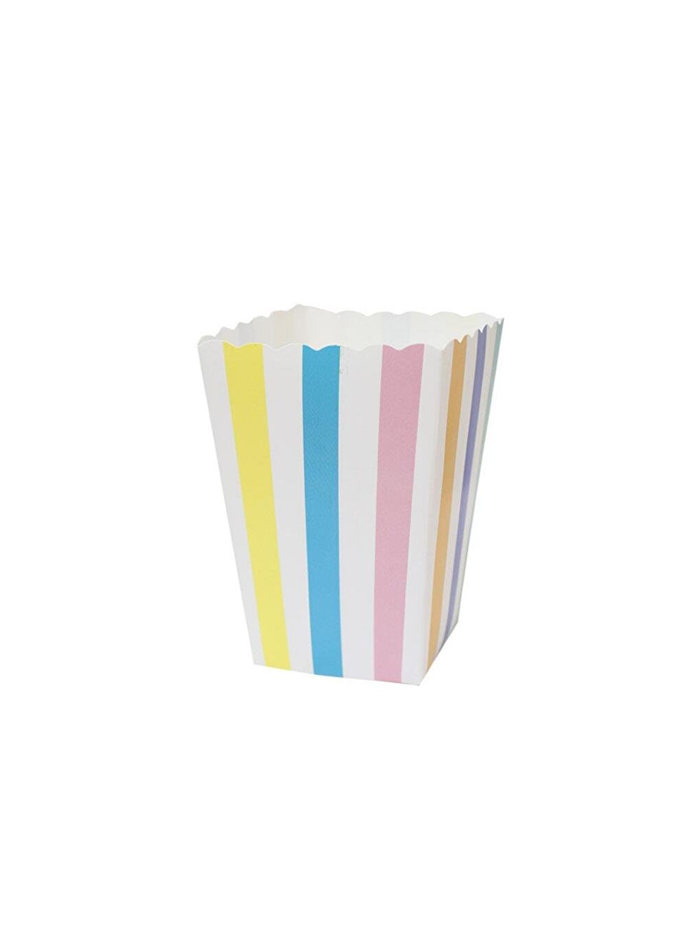 Karışık Makaron Çizgili Patlamış Mısır Kutusu 8'li-1