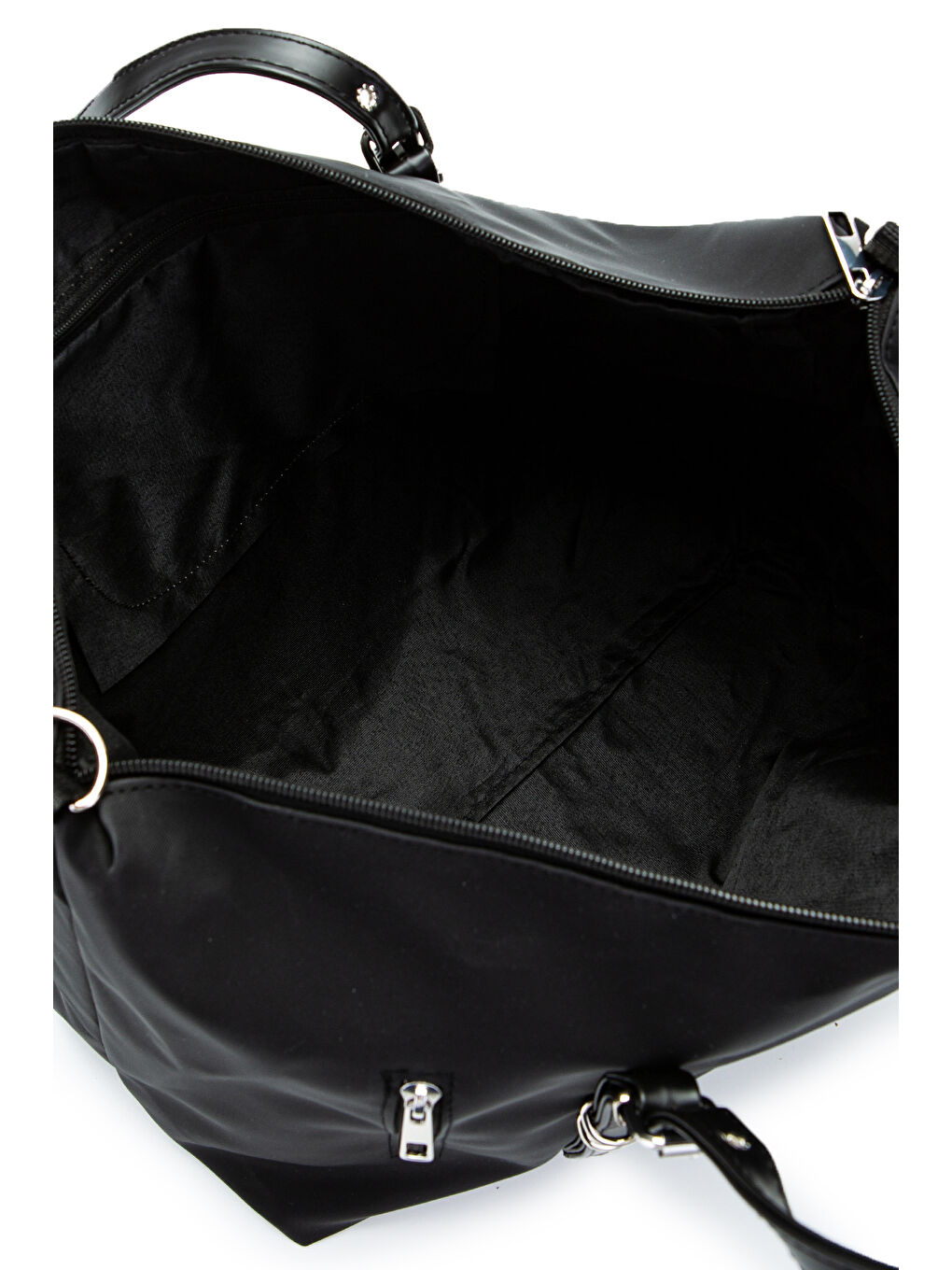 Cep Detaylı Suni Deri Kadın Kol Çanta Glide Siyah-6