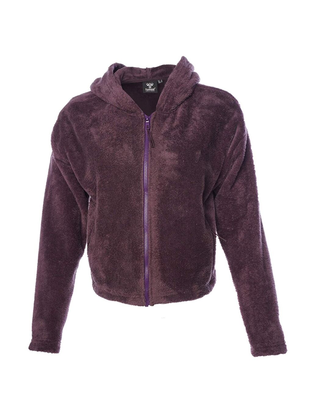 Hummel Jane Fleece Kadın Bordo Kapüşonlu Fermuarlı Sweatshirt - 1