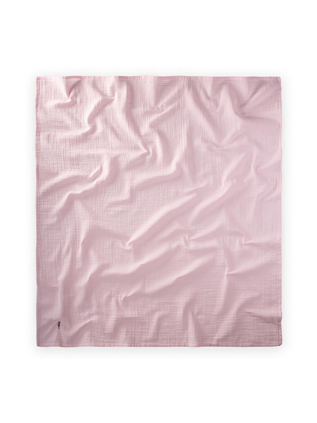 CİGİT Pudra Pembe Nakışlı Müslin Battaniye 90X100 Cm Pudra Pembe - 1