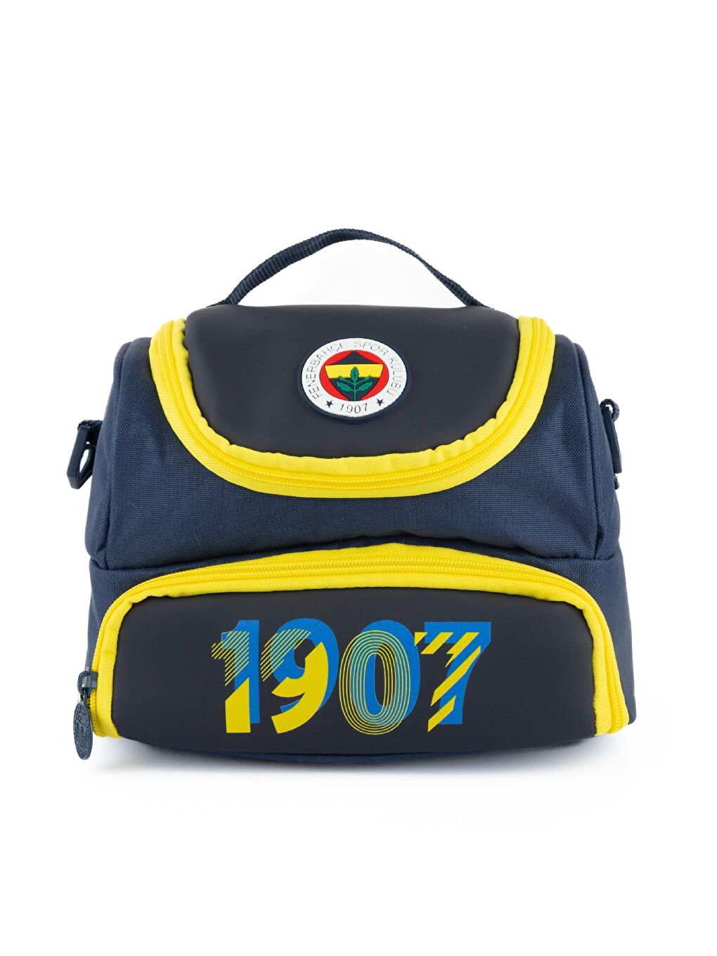 2 Bölmeli 3D 1907 Baskılı Suni Deri Beslenme Çantası (25745)