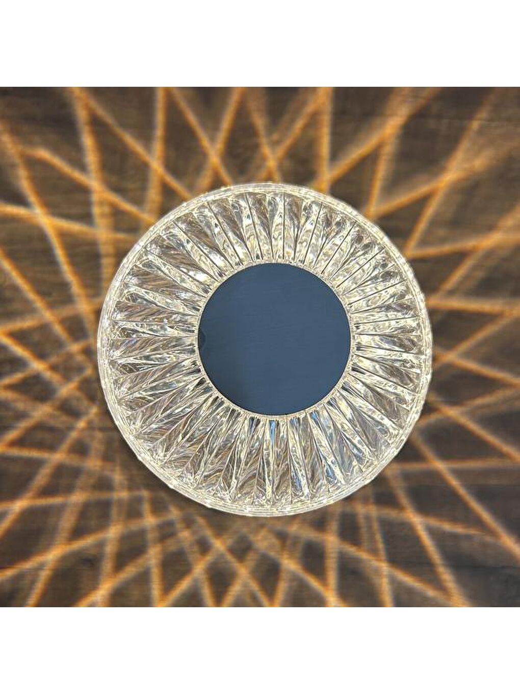 Renksiz Rose Diamond Şarjlı Kristal Led Masa Lambası - Şeffaf - 28,5 cm-4