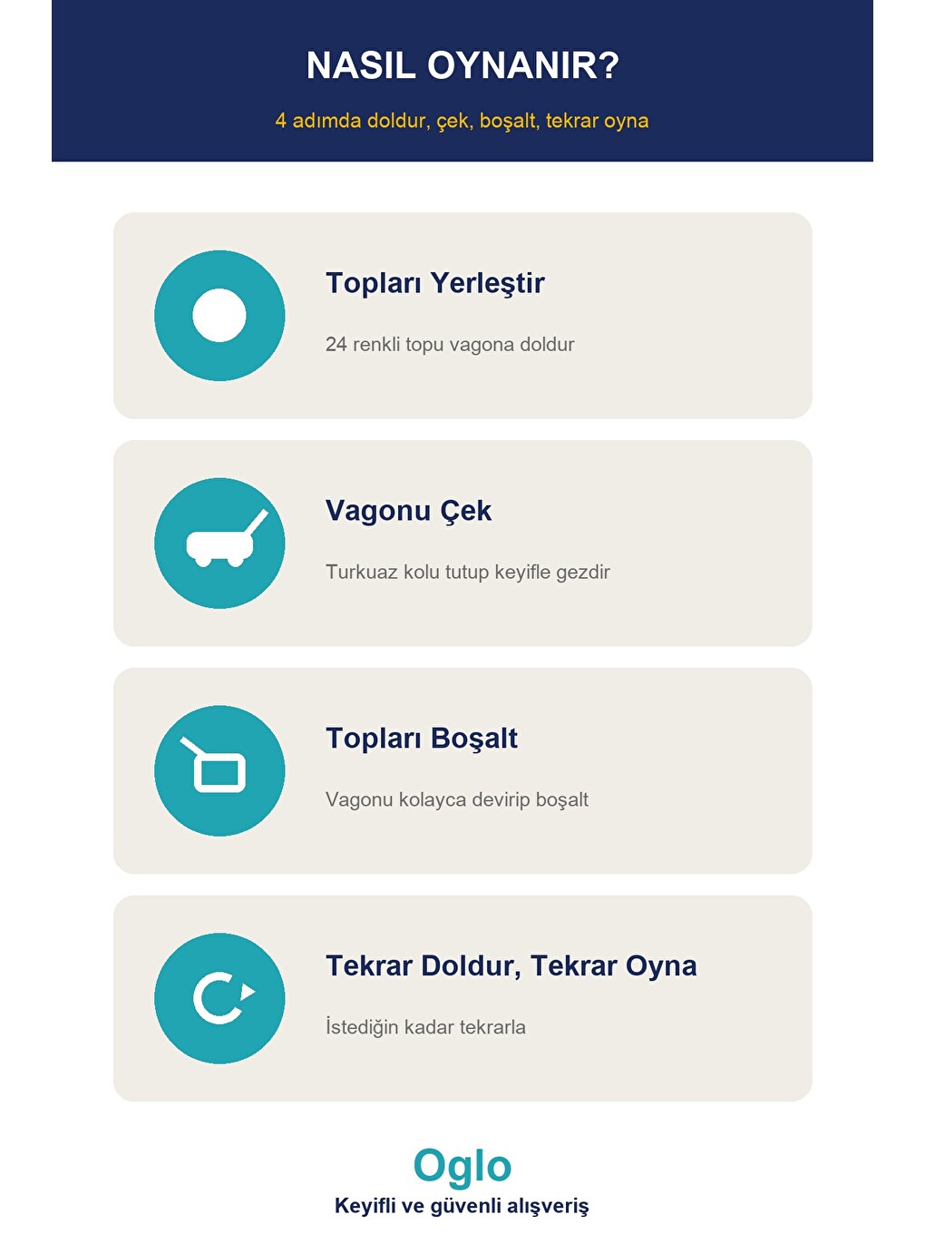 Gezgin Vagon Oyun Seti 24 Adet 7 Cm Renkli Top Pembe-6