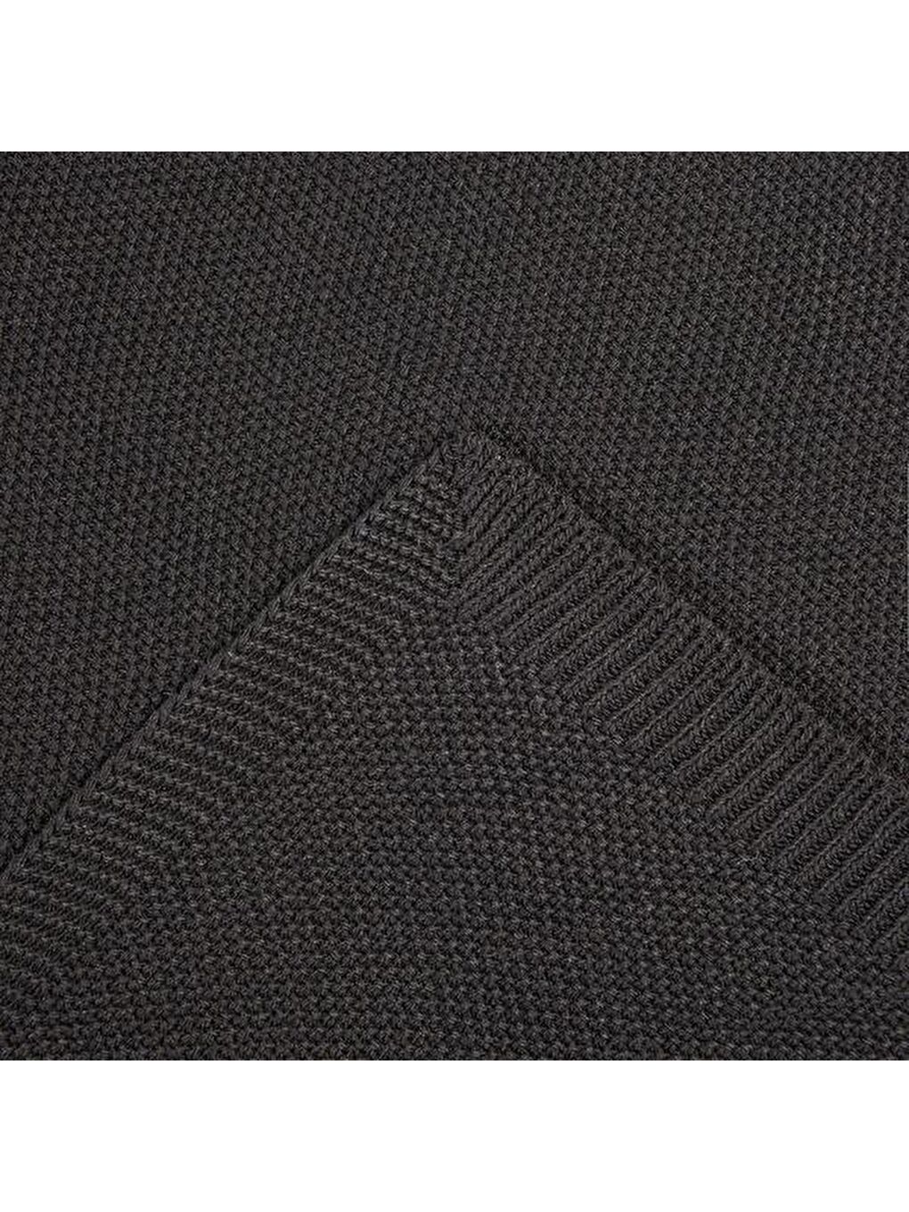 Triko TV Battaniyesi - Siyah - 80x180 cm-3