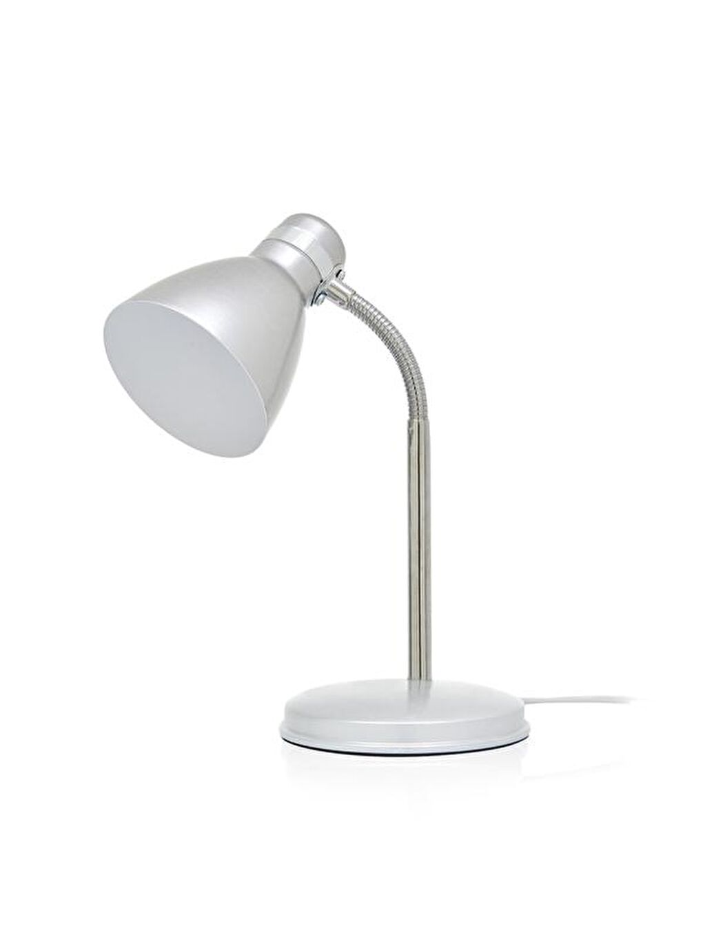 Modern Krom Spiralli Masa Lambası - Gri-1