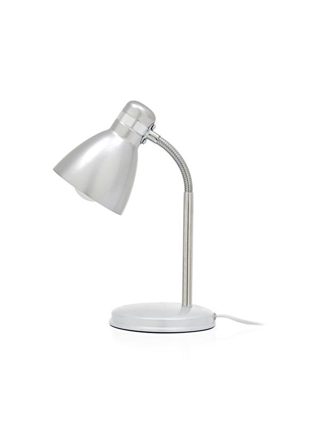 Modern Krom Spiralli Masa Lambası - Gri-4