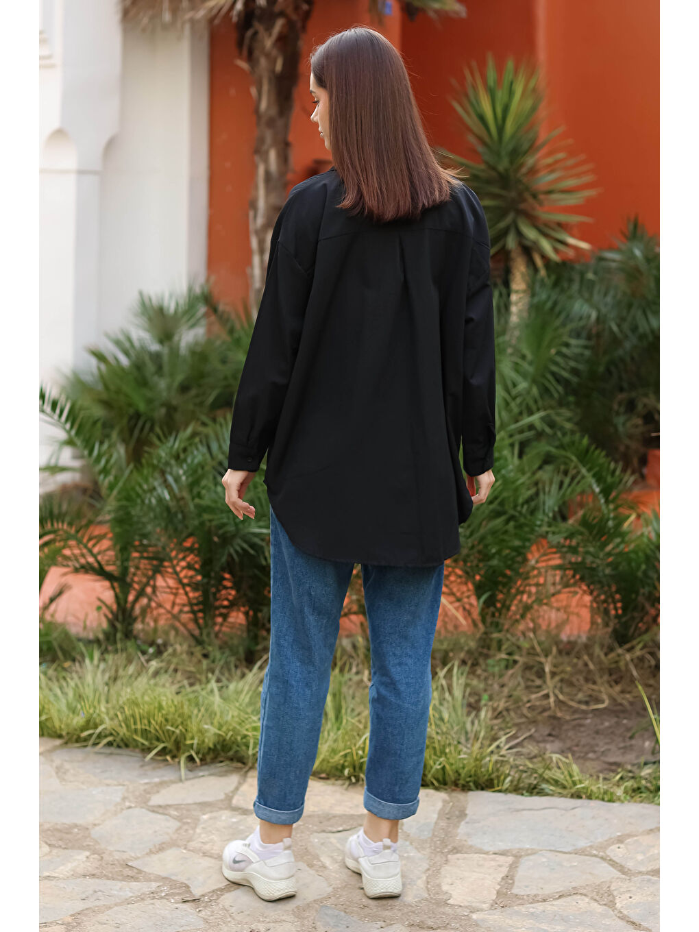 Cep Nakışlı Gömlek Siyah - 13248-5