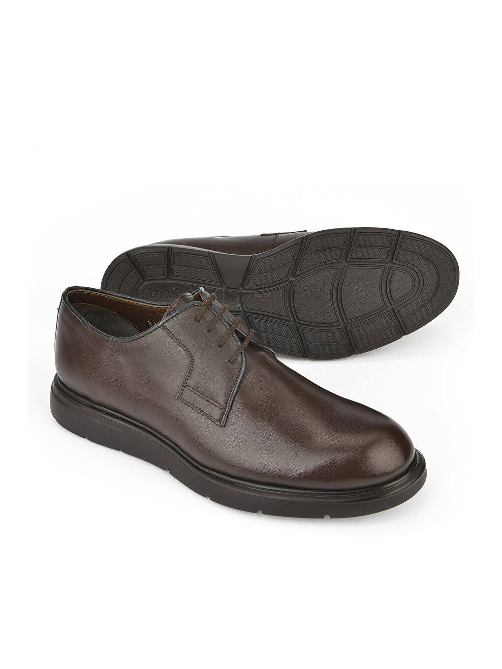 Kahverengi Erkek Hakiki Deri Ayakkabı 14319Z33297 Kahve-1