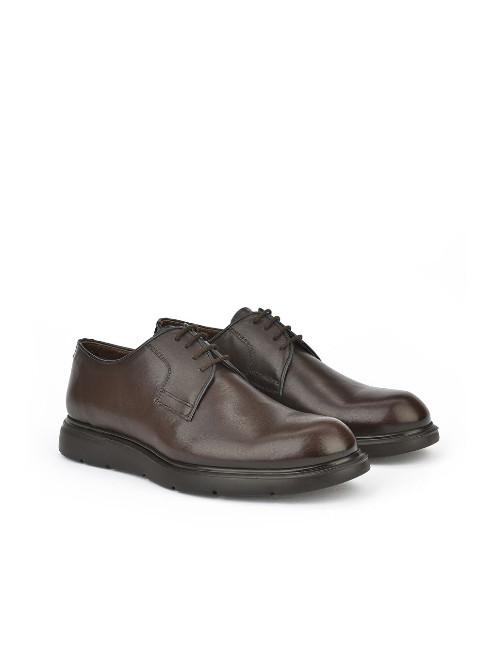 Kahverengi Erkek Hakiki Deri Ayakkabı 14319Z33297 Kahve-3