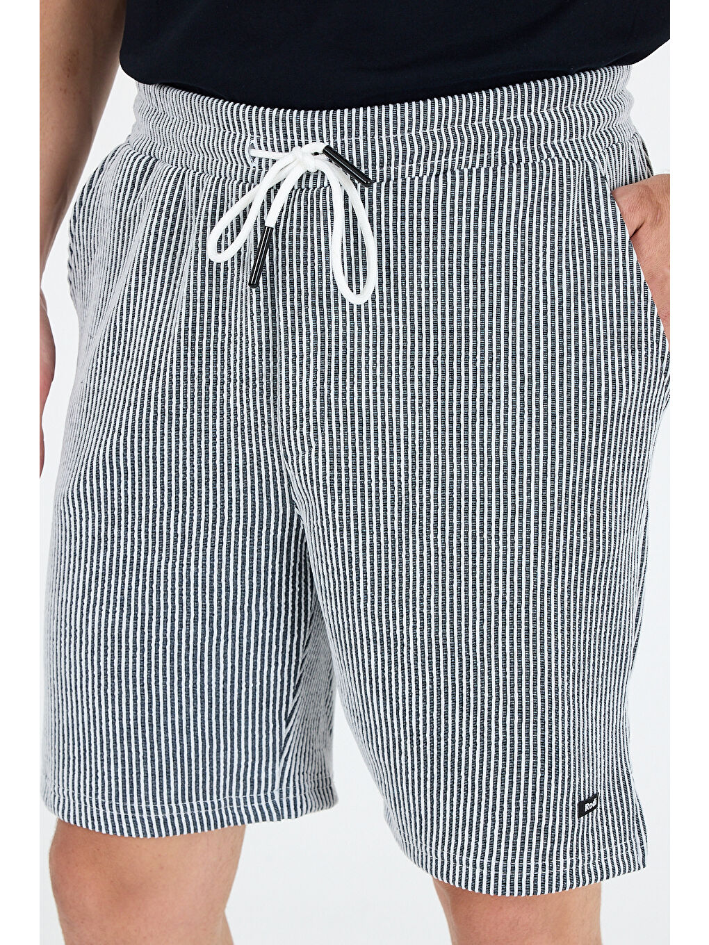 Lacivert Erkek Yan Cepli Esnek Spor Şort | Rahat Kalıp Günlük Şort | Yazlık Hafif ve Şort 2239-2