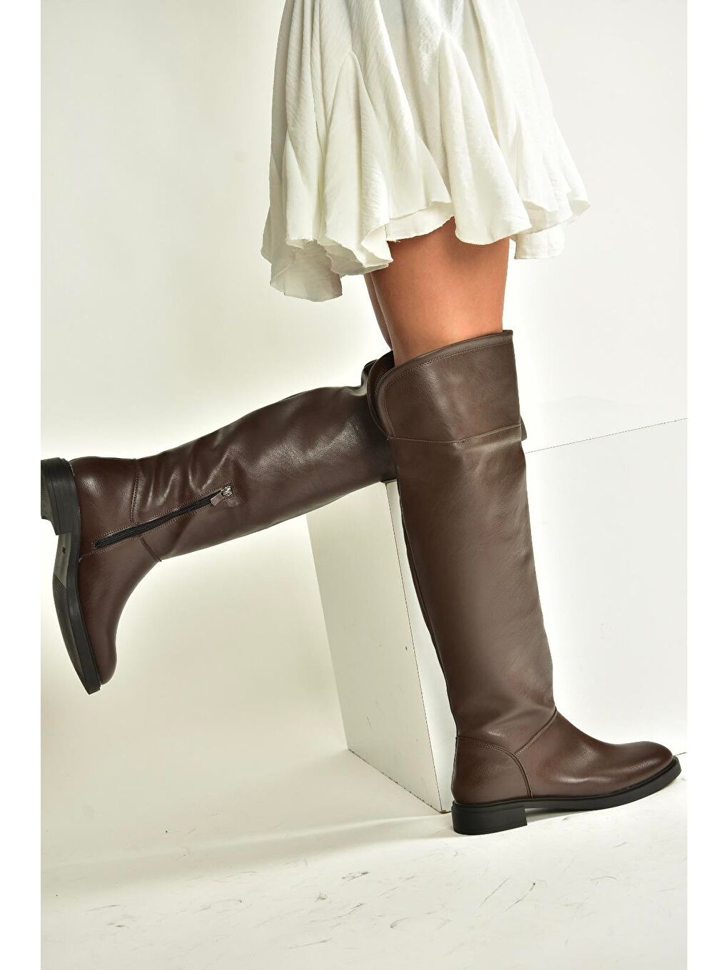 Kahverengi Kadın Çizme V973801009-4