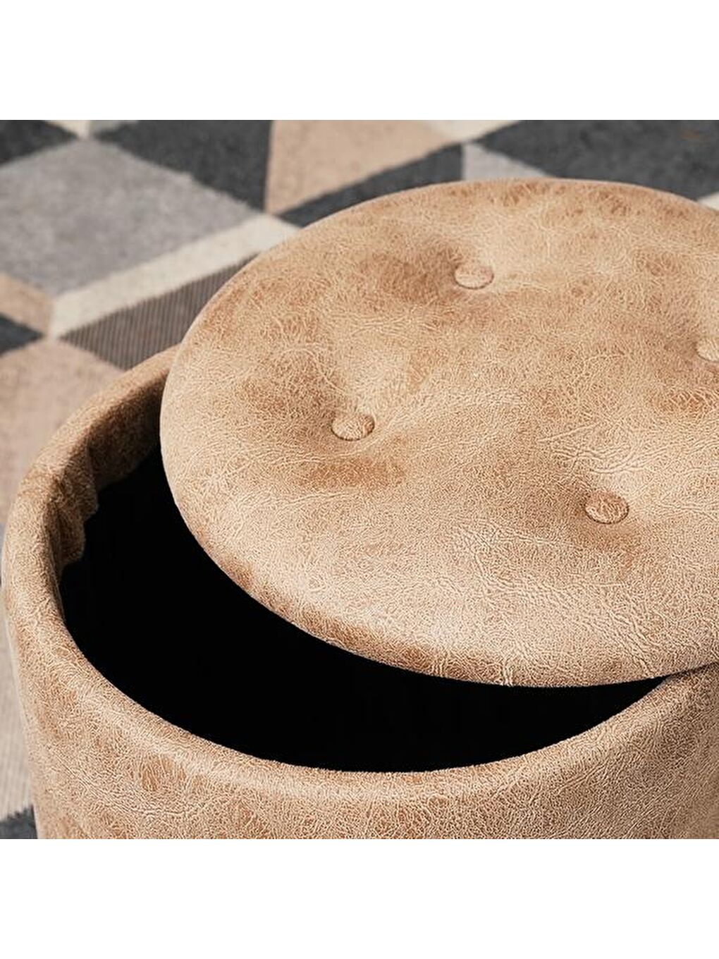 Sandıklı Puf - Bej-1