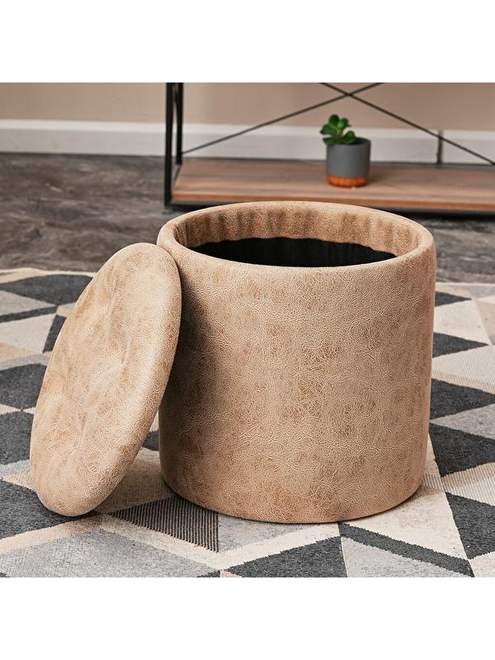 Sandıklı Puf - Bej-5