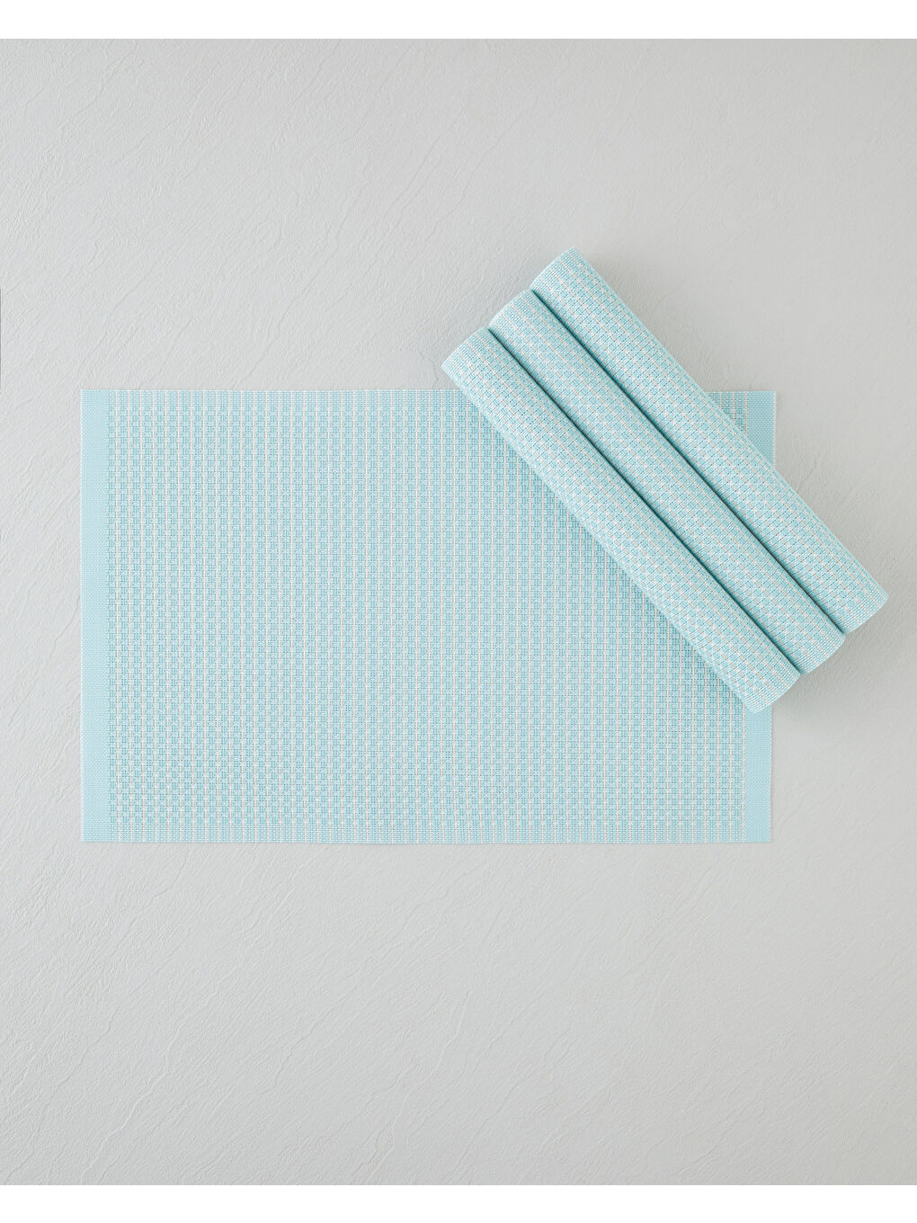 Yeşil Plaina Pvc 4'lü Amerikan Servis 30x45 cm Açık Mint