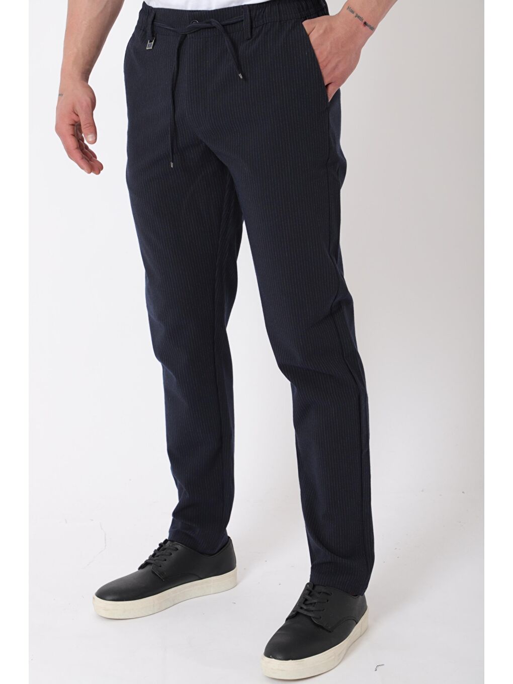Lacivert Bel Lastikli Hitit Model Jogger Pantolon CPT-1_0397
