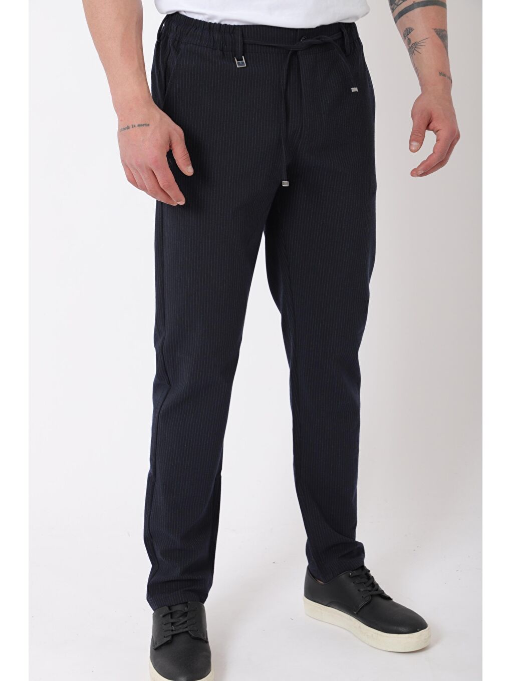 Lacivert Bel Lastikli Hitit Model Jogger Pantolon CPT-1_0397-2