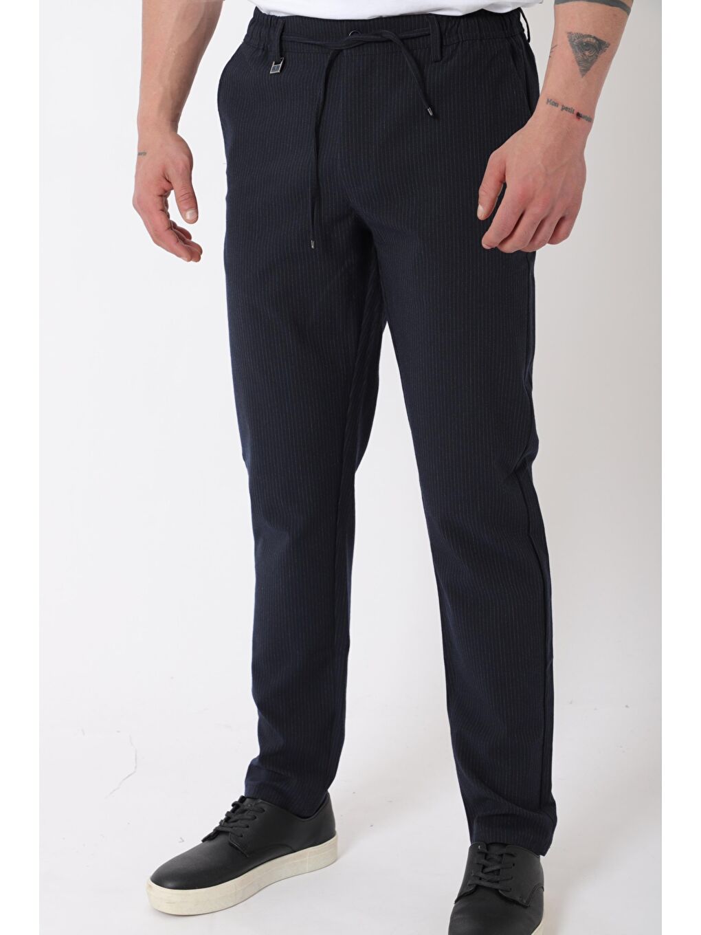 Lacivert Bel Lastikli Hitit Model Jogger Pantolon CPT-1_0397-3
