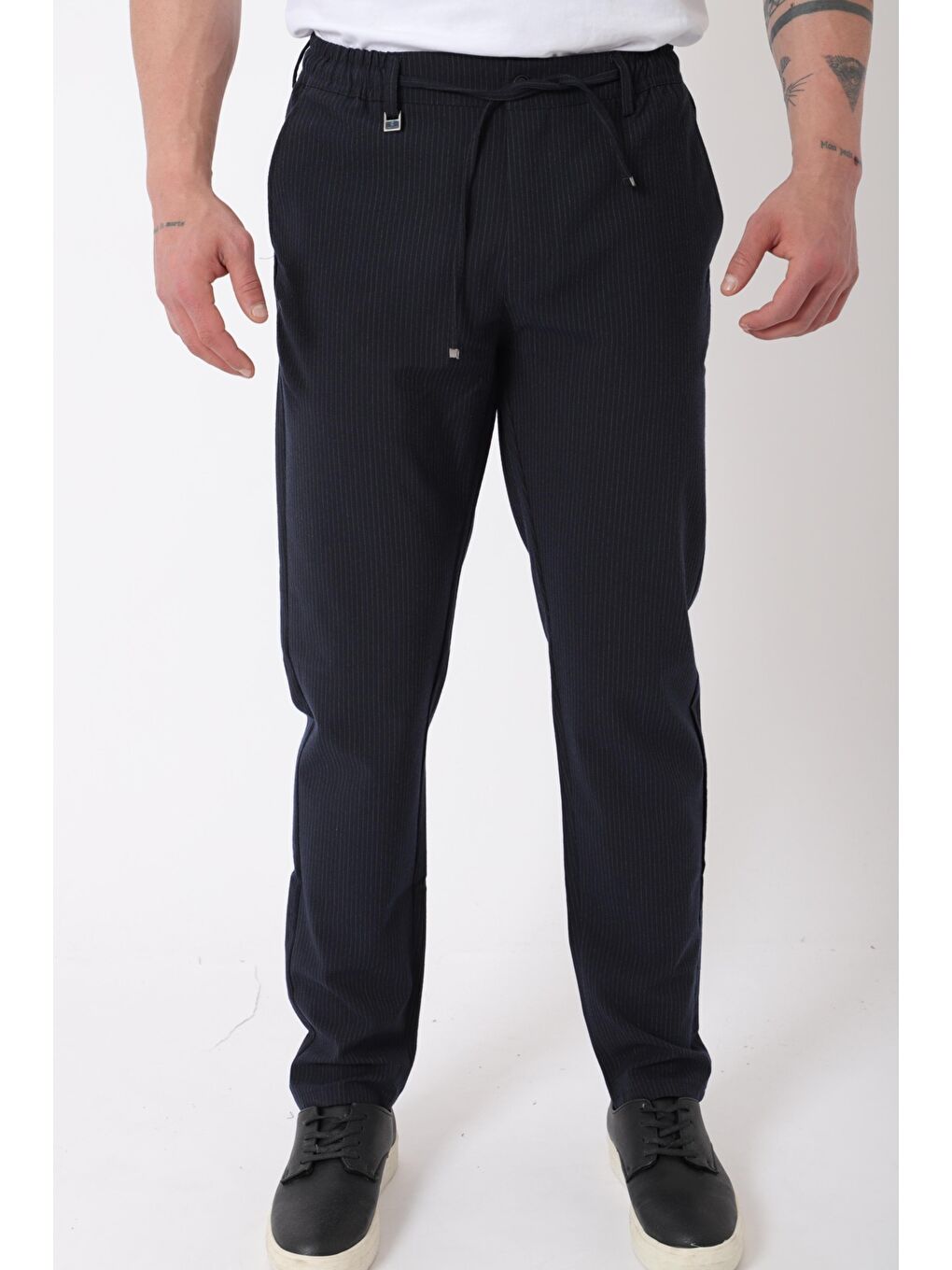 Lacivert Bel Lastikli Hitit Model Jogger Pantolon CPT-1_0397-4
