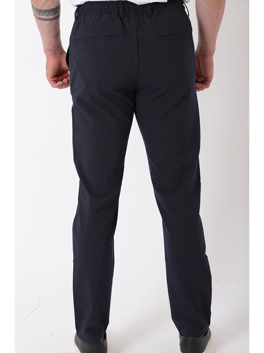Lacivert Bel Lastikli Hitit Model Jogger Pantolon CPT-1_0397-6