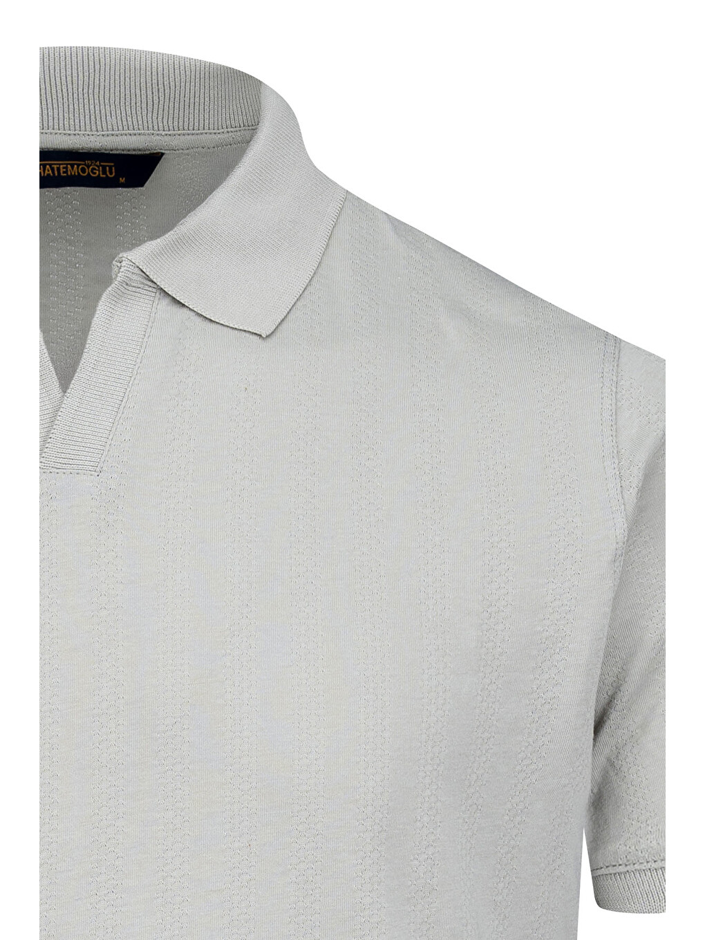 Yeşil Regular Fit Apaş Yaka Pamuklu Tişört-1