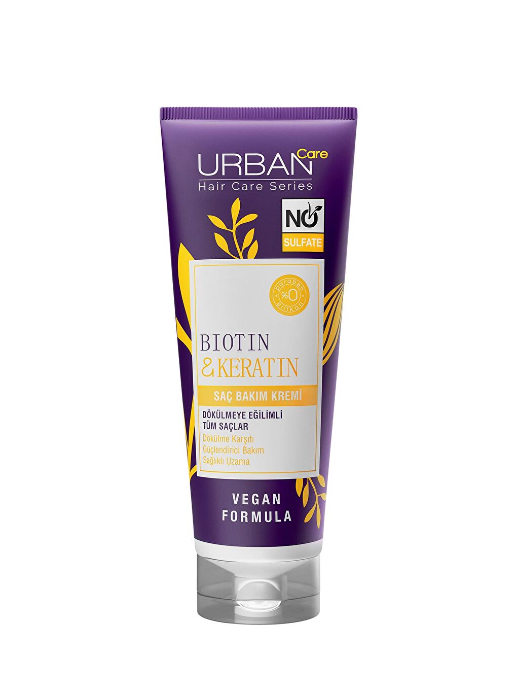 Urban Care Biotin & Keratin Dökülme Karşıtı Sülfatsız Saç Bakım Kremi 250 ml - 1