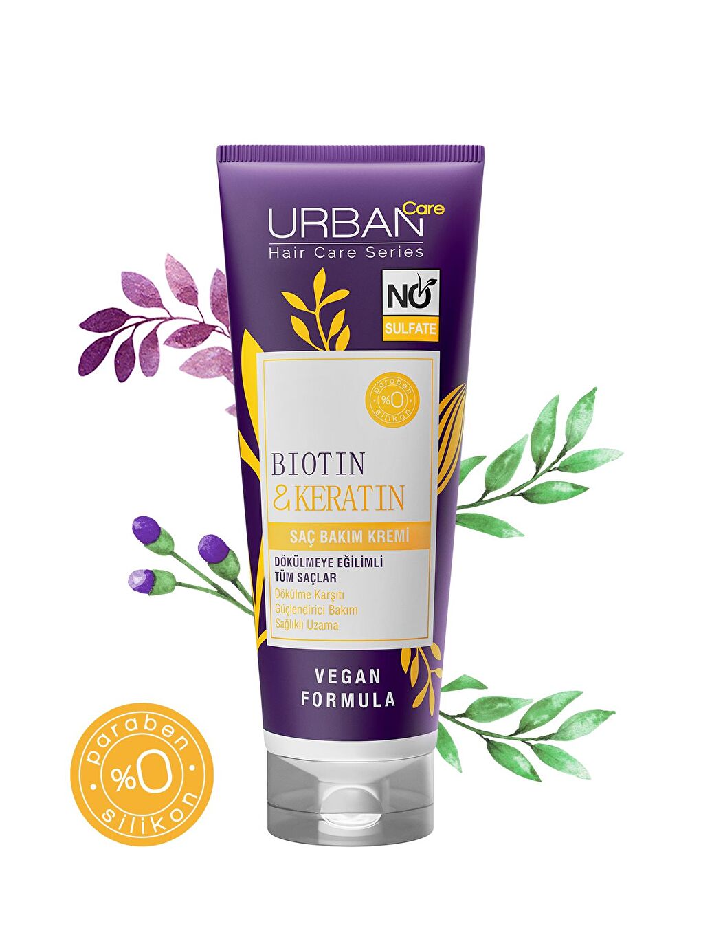 Urban Care Biotin & Keratin Dökülme Karşıtı Sülfatsız Saç Bakım Kremi 250 ml - 2