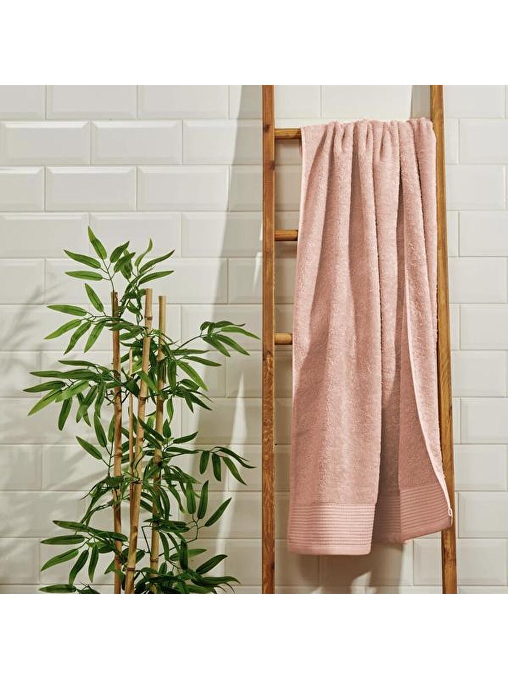 Nuvomon Vionel Banyo Havlusu - Pembe - 70x140 cm