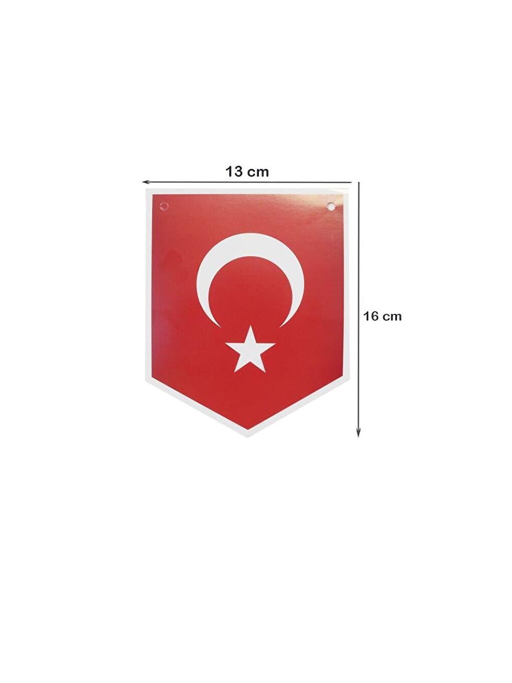 Kırmızı Türk Bayraklı Flama Banner Süsü  – Milli Bayram Okul Sınıf Süsleme-2