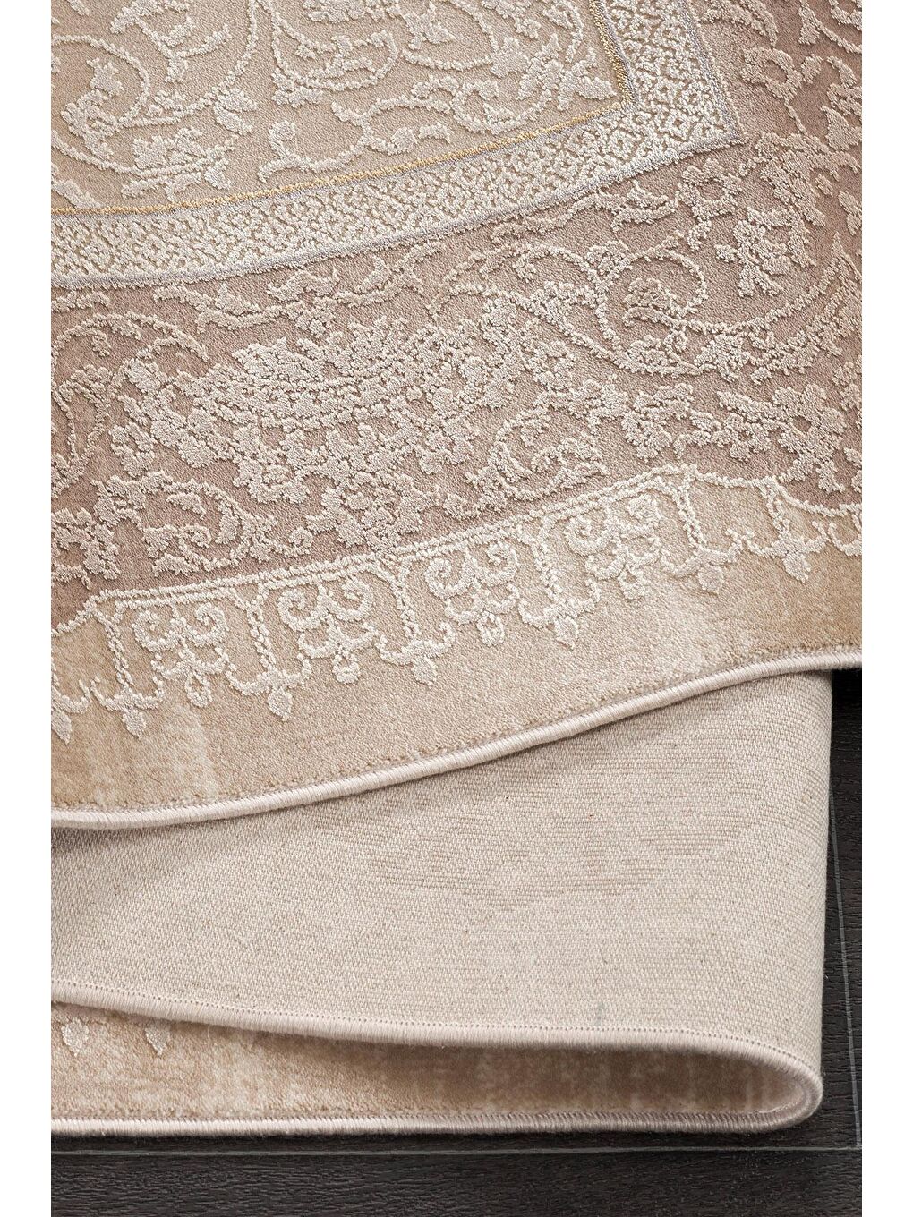 Bej Granada 6004 Akrilik Modern Dokuma Halı-100x300-2
