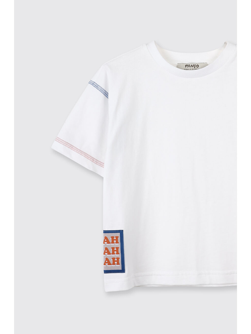 Erkek Bebek Kısa Kollu Beyaz Tişört-2