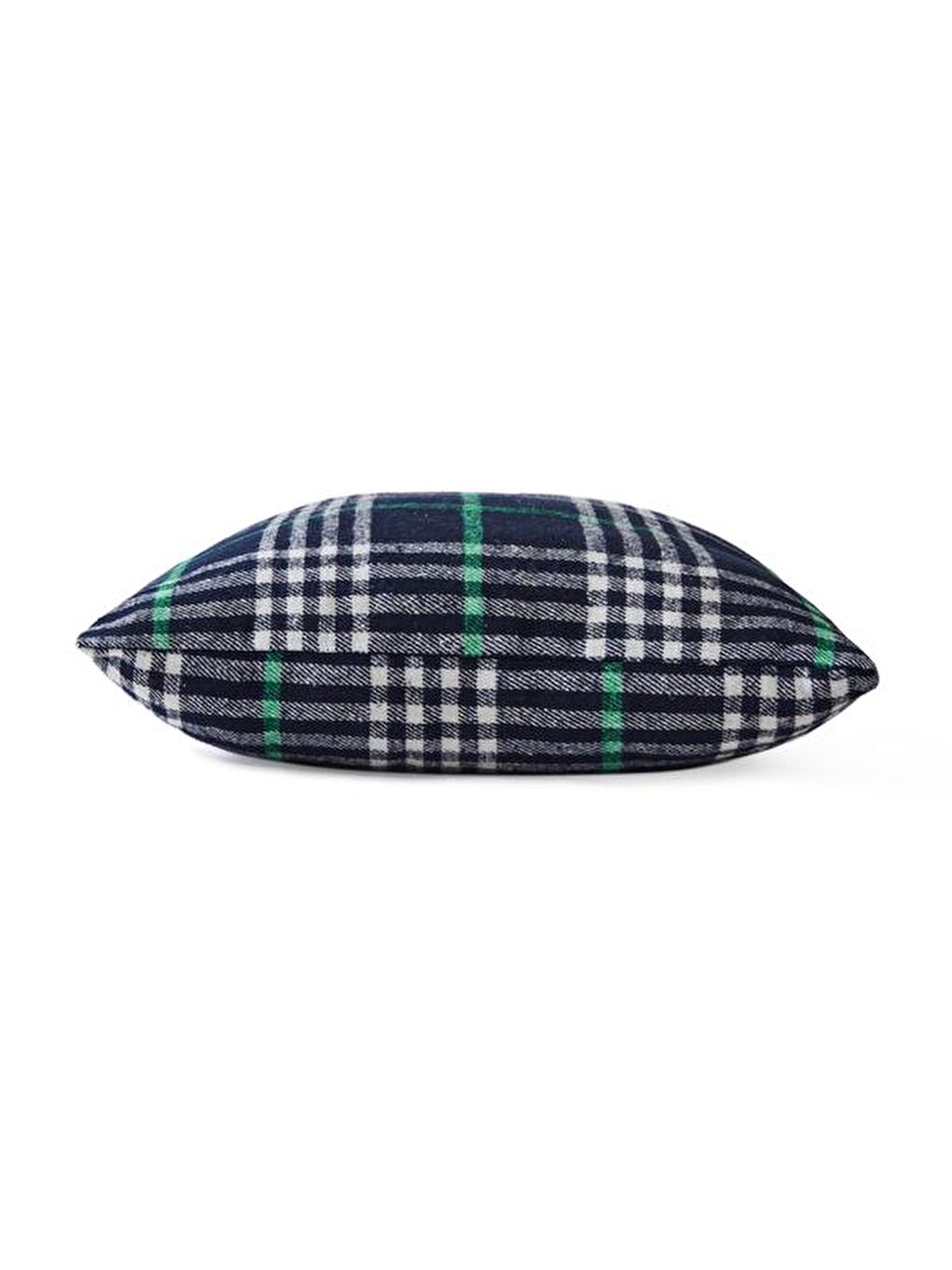 Ekose Desenli Kırlent - Lacivert - 40x40 cm-3