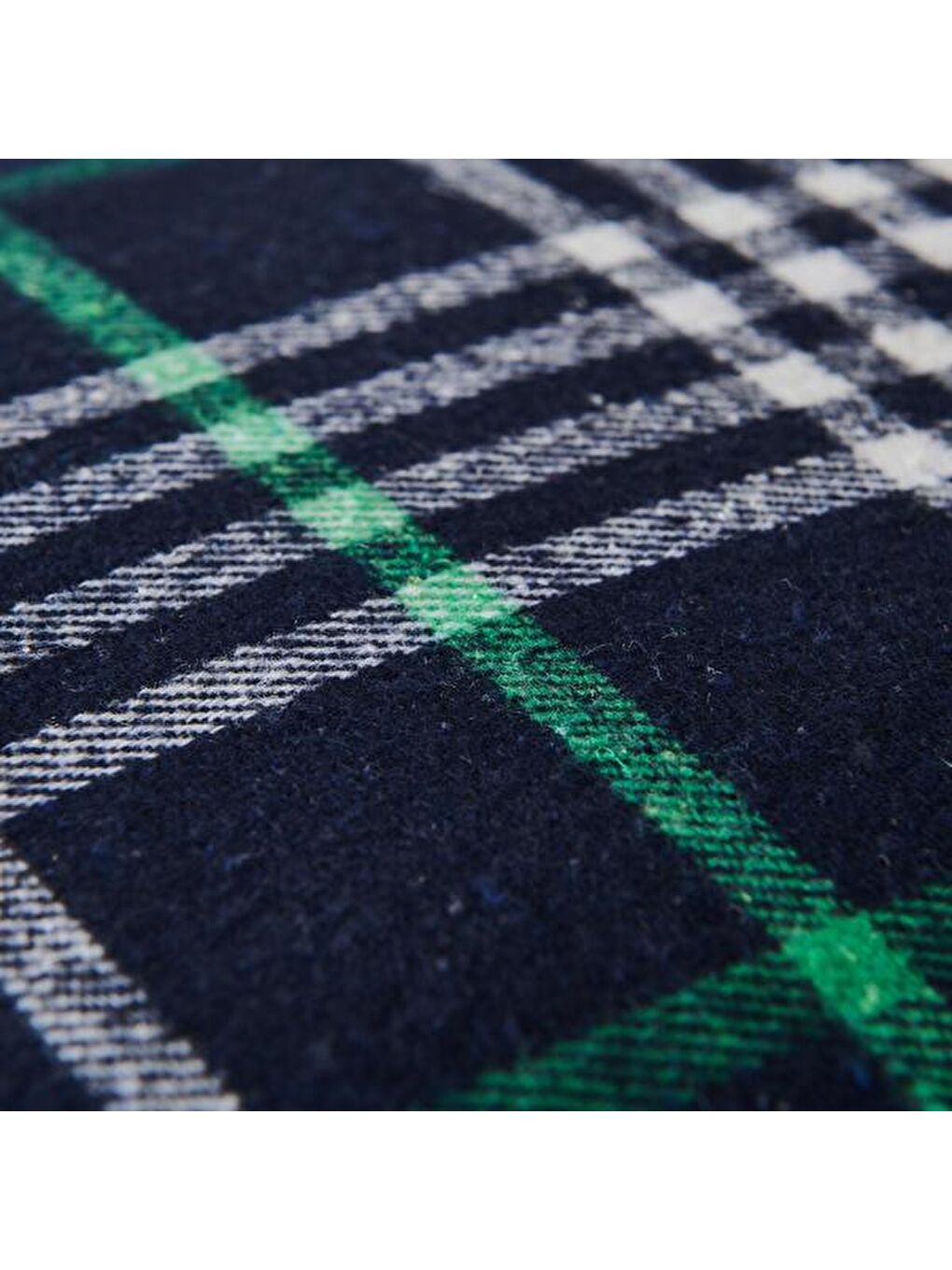 Ekose Desenli Kırlent - Lacivert - 40x40 cm-4