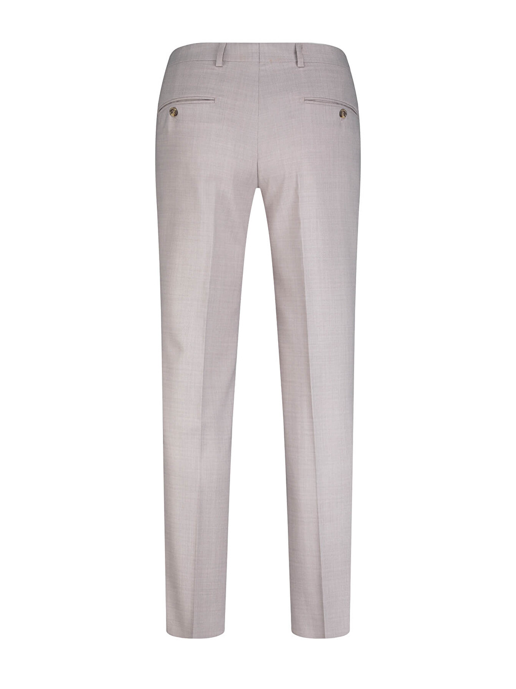 Bej Vizon Regular Fit Yandan Cepli Kumaş Pantolon-2