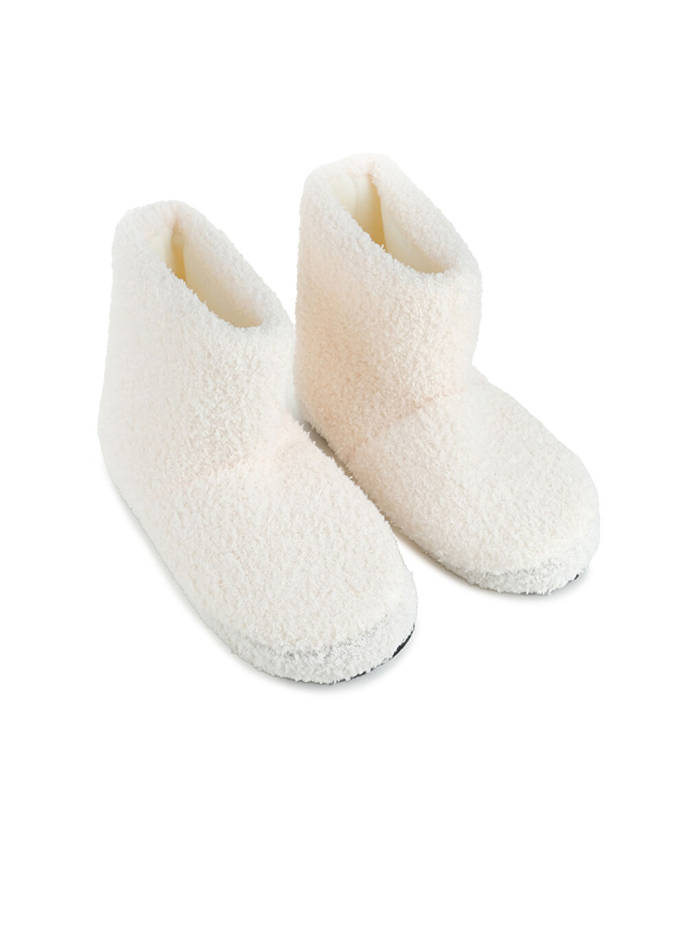 Beyaz Kışlık Ev İçi Kadın Panduf Bot