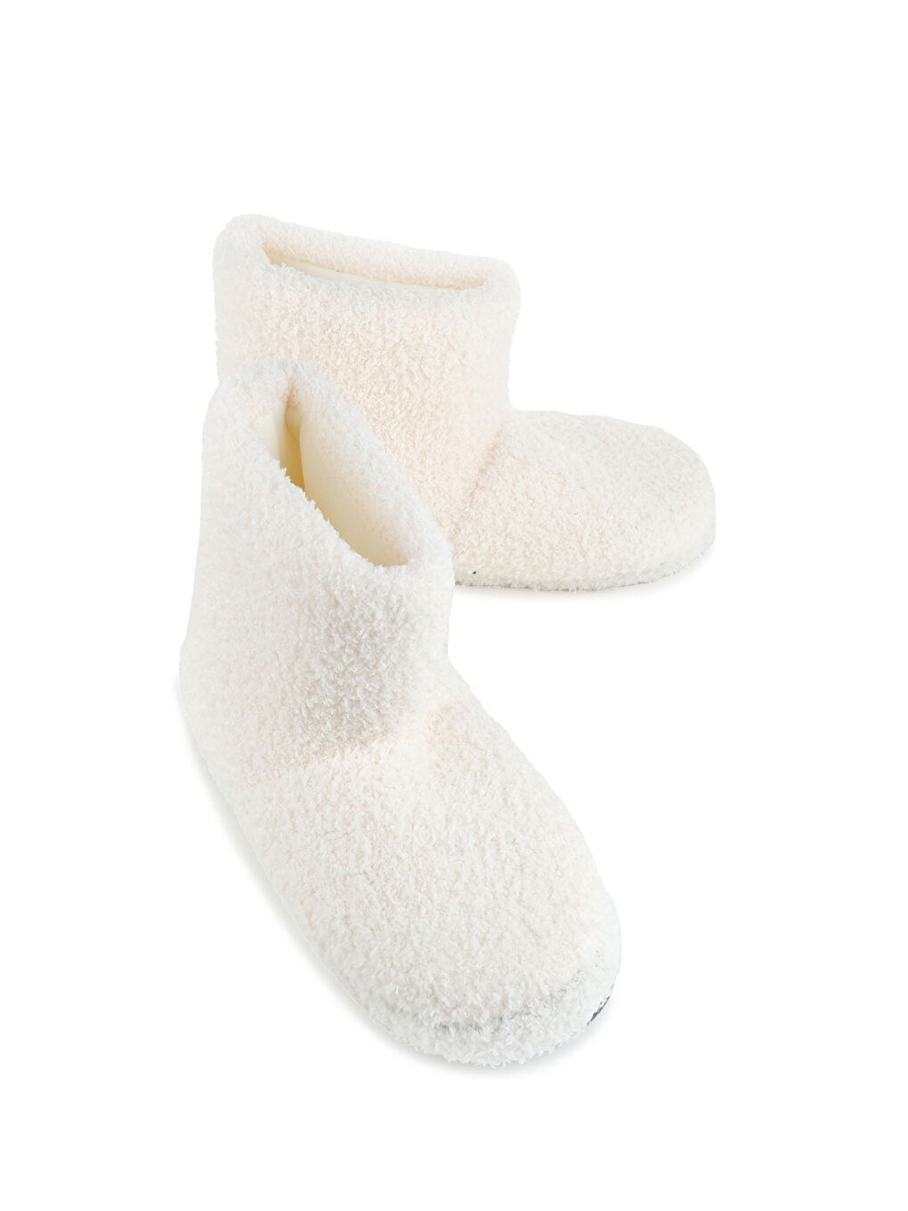 Beyaz Kışlık Ev İçi Kadın Panduf Bot-1