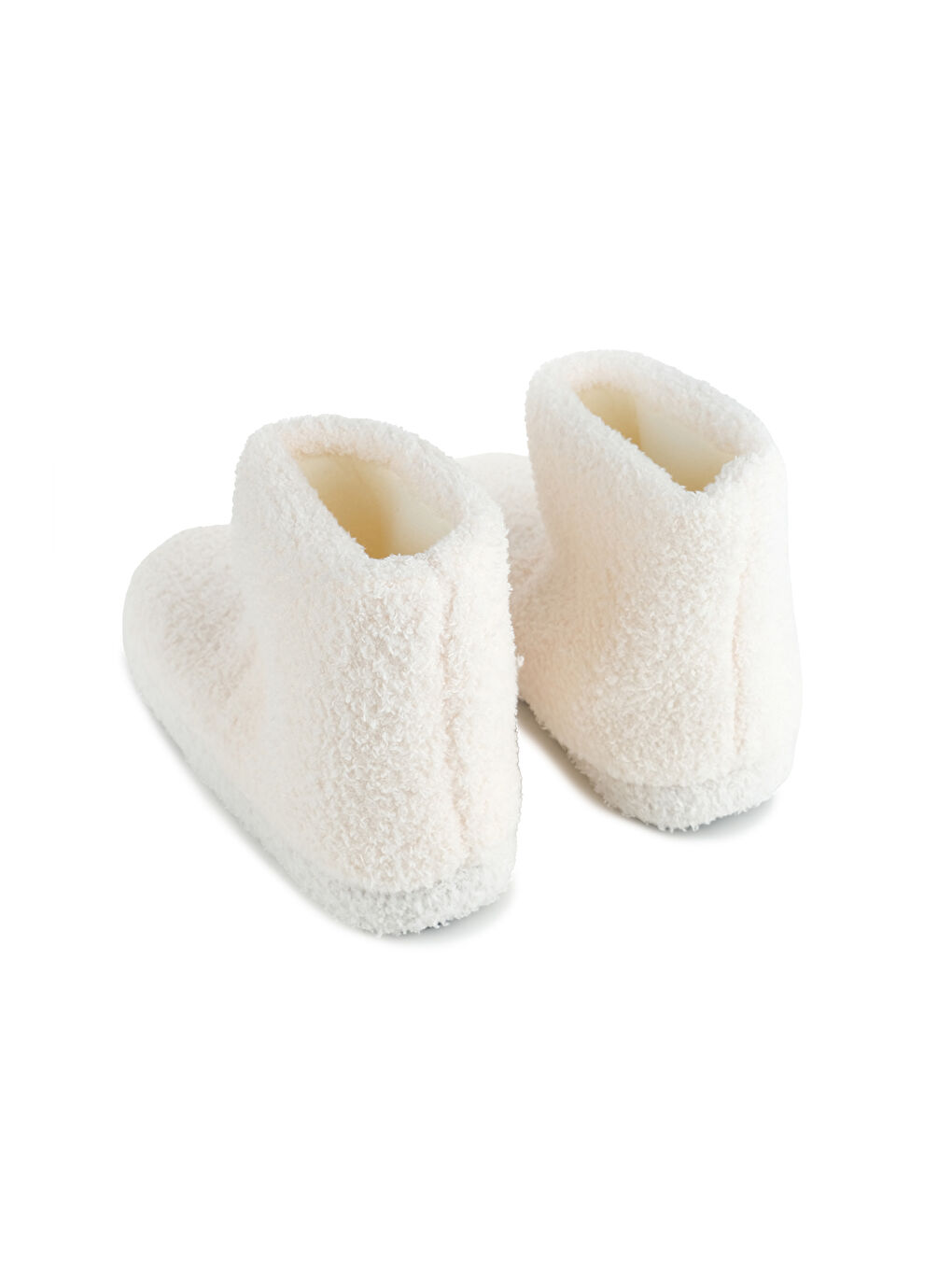 Beyaz Kışlık Ev İçi Kadın Panduf Bot-2