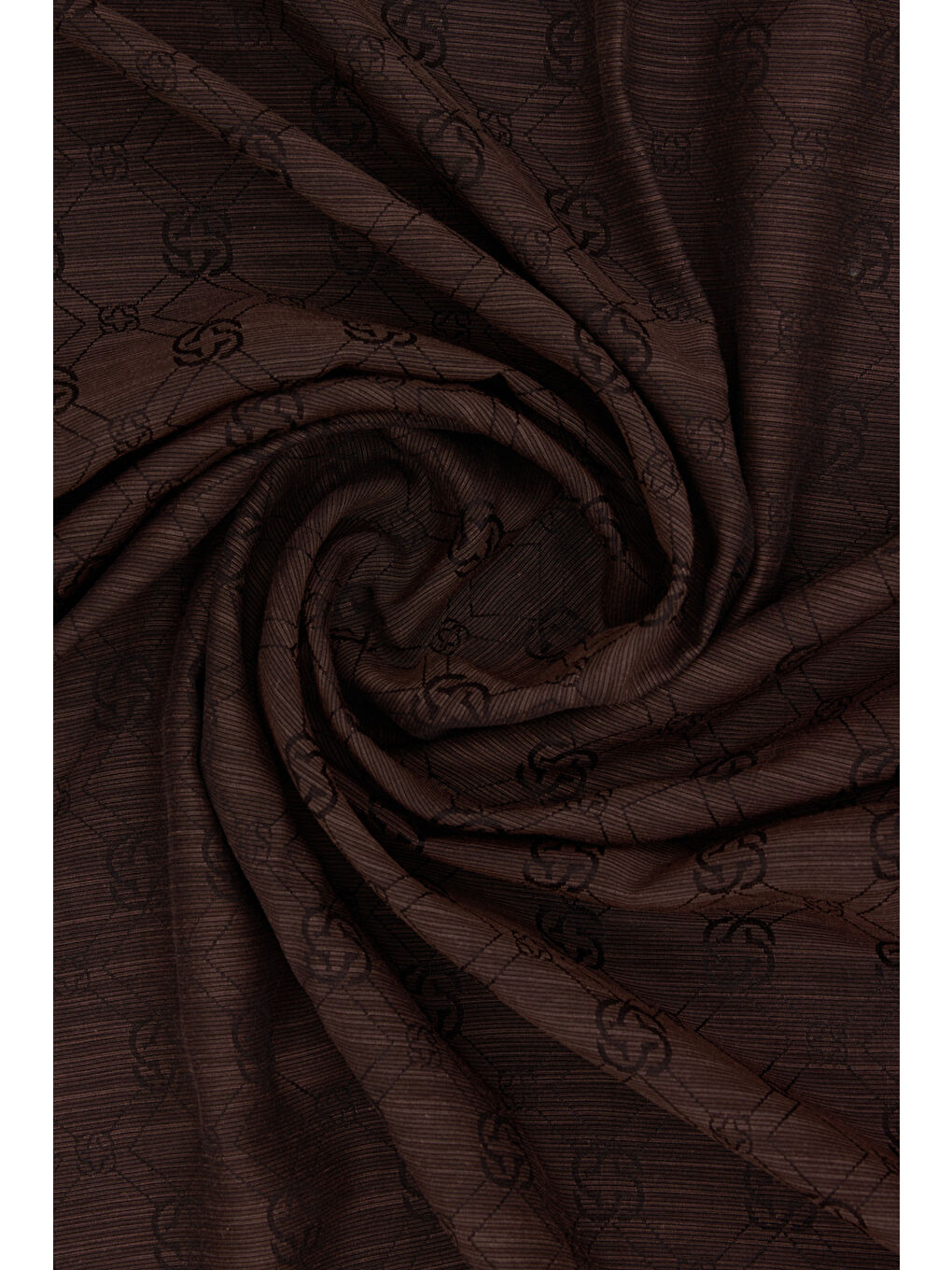 İpek Pamuk Jakar Kahverengi Eşarp-1