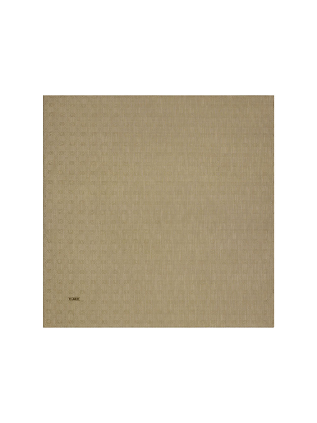 Bej İpek Pamuk Vizon Jakar Eşarp