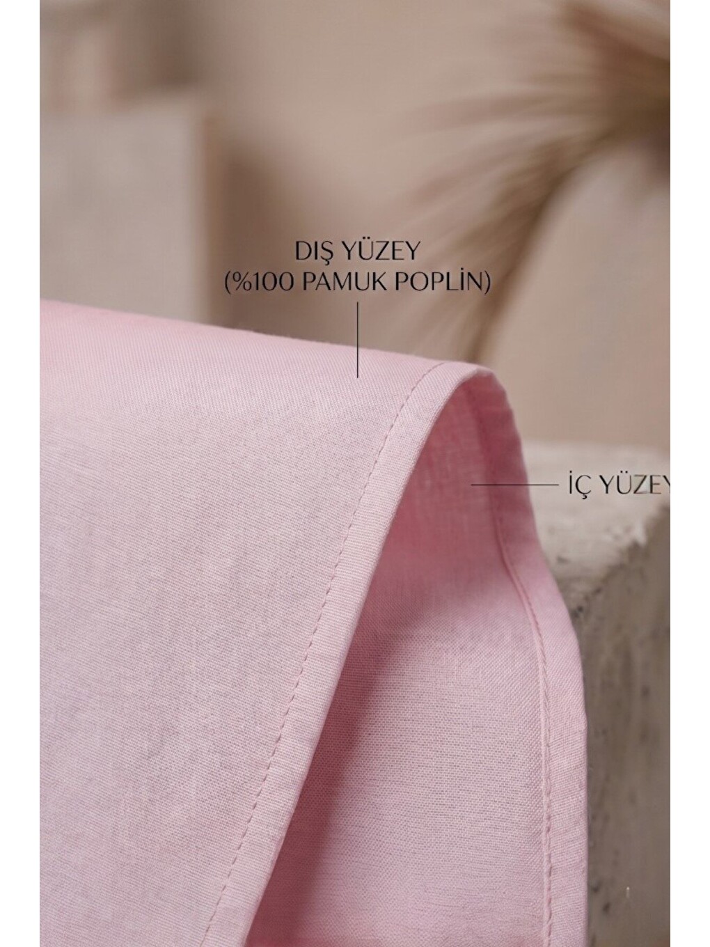 Pembe SIMY %100 Pamuk Poplin Geniş Kalıp Uzun Gömlek Elbise - Arkası Düğmeli, Yırtmaç Ayarlı-2