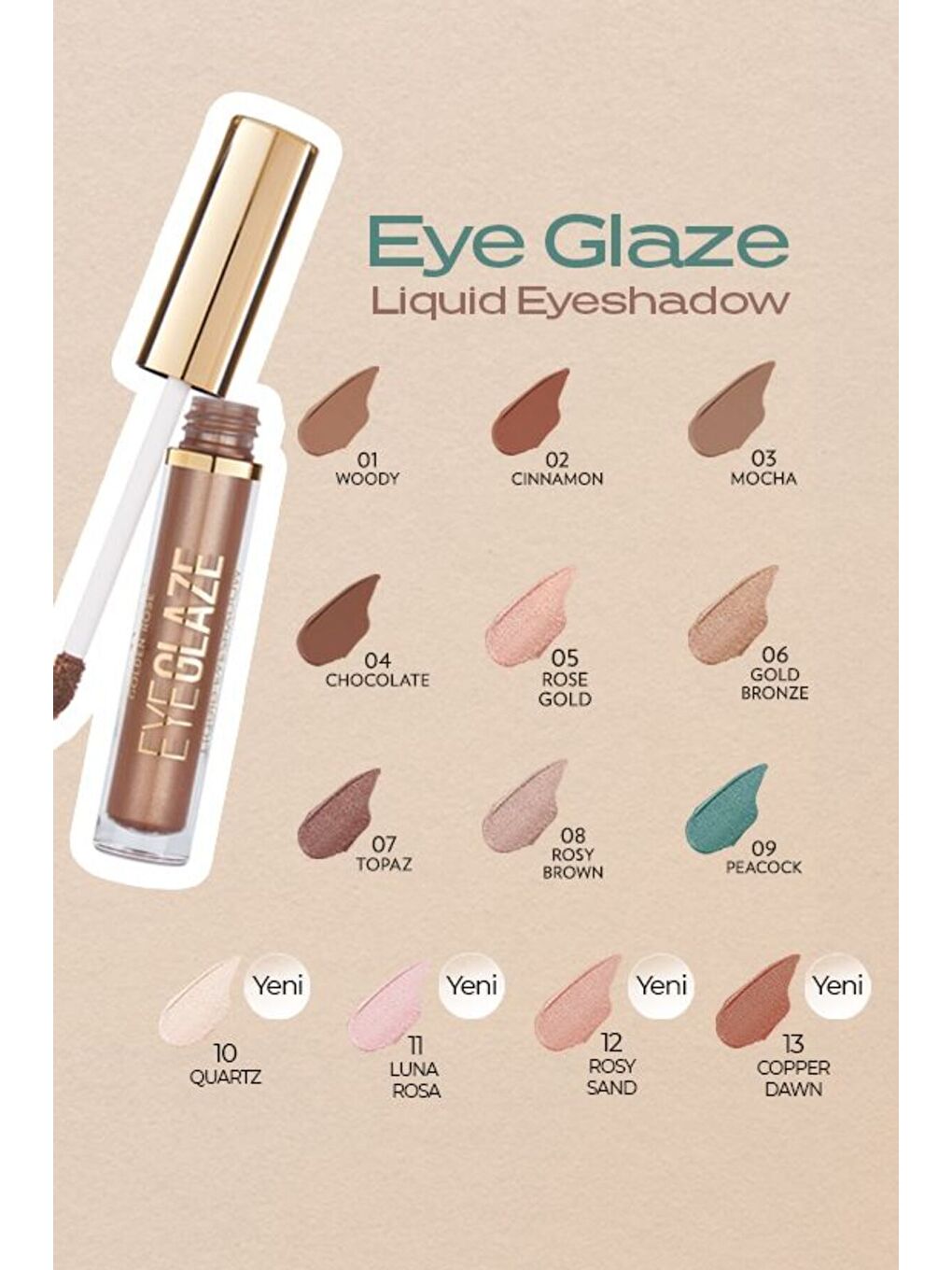 Eye Glaze Liquid Eyeshadow No: 07 Topaz - Likit Göz Farı-3