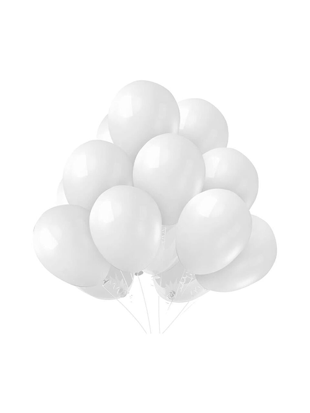 Beyaz Parti Balonu – Doğum Günü ve Özel Dekoru 12 inc 100'lü-2