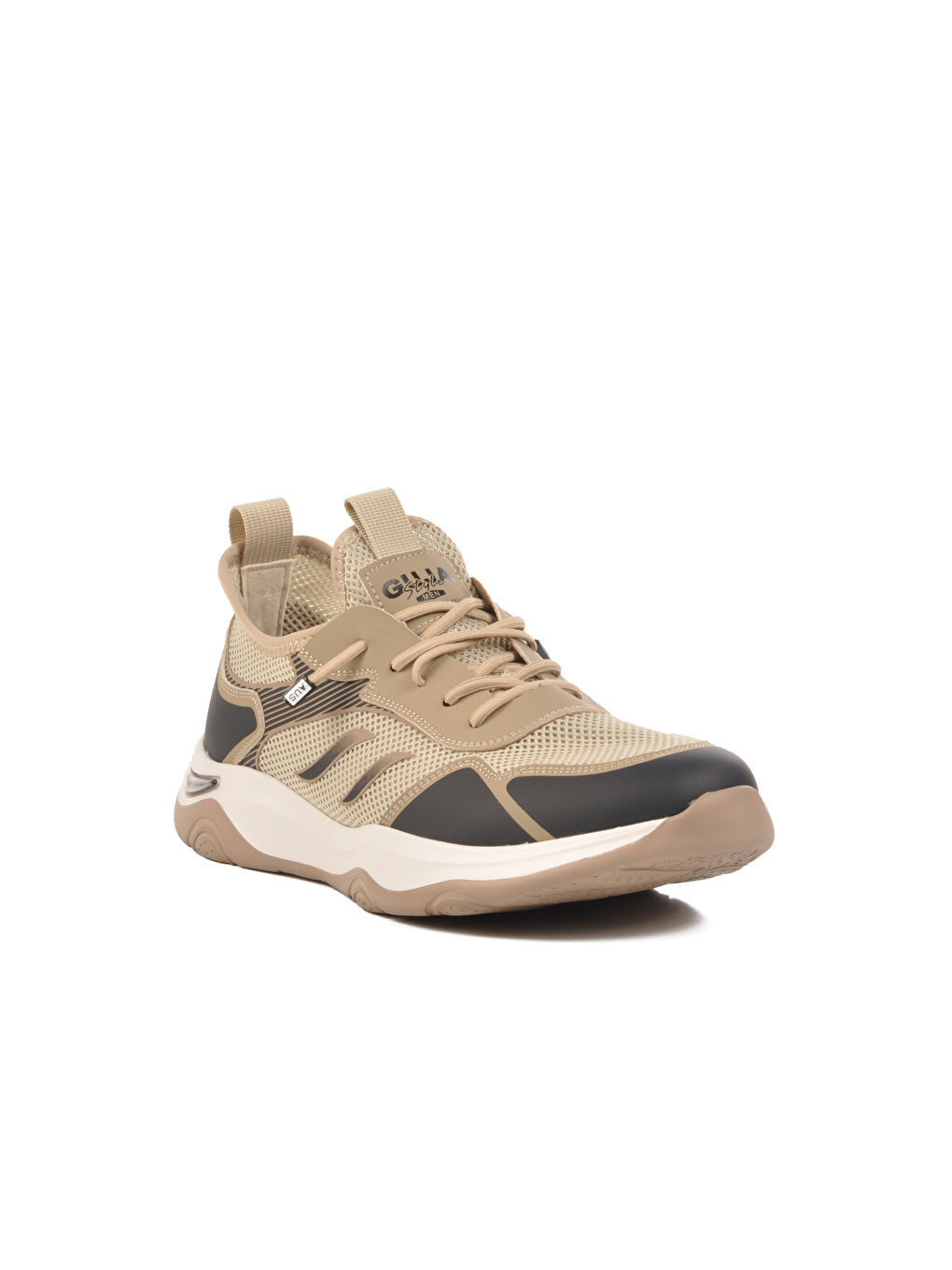 Bej Hafif Esnek Hava Alabilen Erkek Spor Ayakkabı 25Y522 M-2