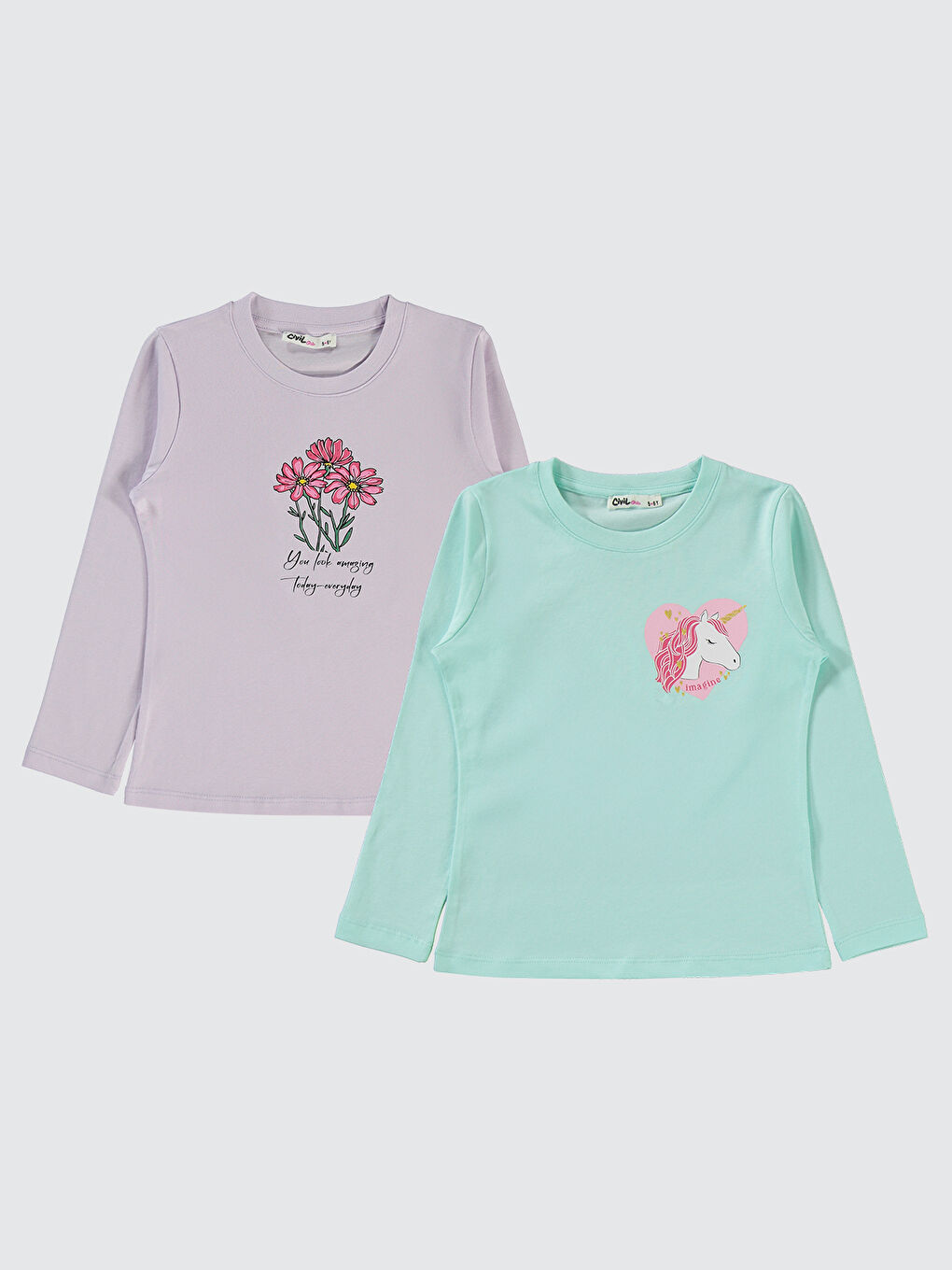Yeşil Girls Kız Çocuk 2'li Sweatshirt 5-13 Yaş Mint